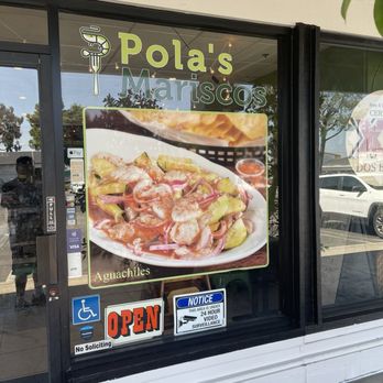 Pola's Mariscos - Sign out front - Seafood Near Me - Montclair, California