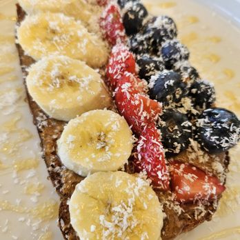 The Scene - Almond Butter Me Up Toast - Coffee & Tea Near Me - Albany, New York The Scene - Almond Butter Me Up Toast - Coffee & Tea Near Me - Albany, New York