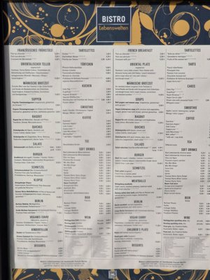 Menu photo 1 Bistro Lebenswelten Berlin, BE