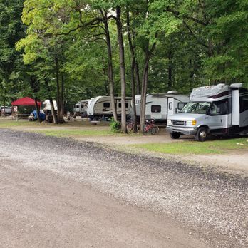 Detroit / Ann Arbor KOA - An example of the VERY small site size. Very typical of this park. - RV Parks Near Me - Ypsilanti, Michigan Detroit / Ann Arbor KOA - An example of the VERY small site size. Very typical of this park. - RV Parks Near Me - Ypsilanti, Michigan