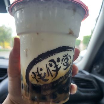 Half and Half Tea Express - #1 ice milk caramel w/ boba and pudding - Coffee & Tea Near Me - Arcadia, California Half and Half Tea Express - #1 ice milk caramel w/ boba and pudding - Coffee & Tea Near Me - Arcadia, California
