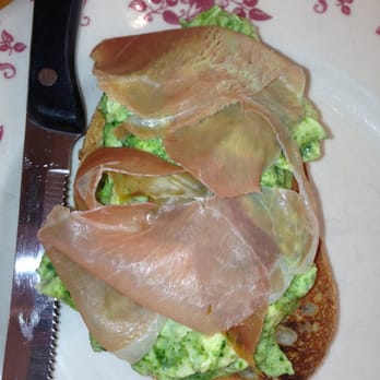 Rose's Cafe - Prosciutto and spinach egg on bread - Italian Near Me - San Francisco, California Rose's Cafe - Prosciutto and spinach egg on bread - Italian Near Me - San Francisco, California