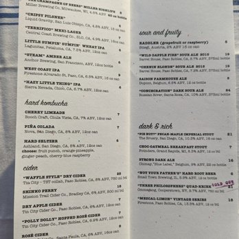 The Spoon Trade - Drink menu page five and six 6/17/23 - New American Near Me - Grover Beach, California