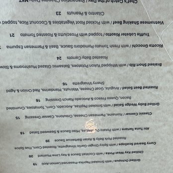 Louie's Backyard - Menú - New American Near Me - Key West, Florida