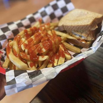 Madame Diner and Lounge - a basket of fries and a sandwich - Lounges Near Me - Columbus, Georgia Madame Diner and Lounge - a basket of fries and a sandwich - Lounges Near Me - Columbus, Georgia