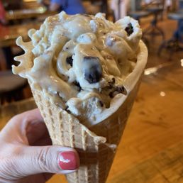 Cowabunga Crunch in waffle cone Cowabunga Crunch in waffle cone