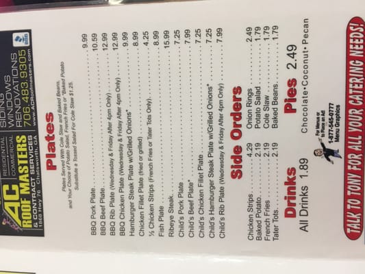 Menu photo 4 Bailey's Bar-B-Cue Ringgold, GA