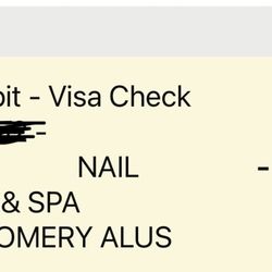 Nail Studio & Spa - Payment receipt