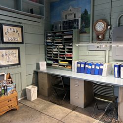 Alden Depot Park & Museum - Family History Center workspace