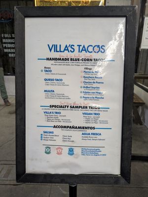 Menu photo 1 Villa's Tacos Los Angeles, CA Menu photo 1 Villa's Tacos Los Angeles, CA