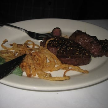 Mancy's Steaks - A 10 oz filet mignon, butterflied for medium well temperature - New American Near Me - Toledo, Ohio
