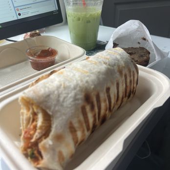 Cafe Crisp - Chicken & Bacon Burrito Matcha Agave Latte Banana & Chocolate Chip Bread - Coffee & Tea Near Me - North Hollywood, California Cafe Crisp - Chicken & Bacon Burrito Matcha Agave Latte Banana & Chocolate Chip Bread - Coffee & Tea Near Me - North Hollywood, California