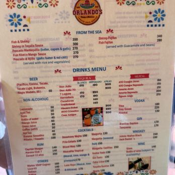 Orlando's - Menu - Mexican Near Me - Loreto, BCS Orlando's - Menu - Mexican Near Me - Loreto, BCS