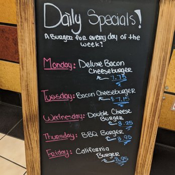 Red Wagon - Weekday specials! Cheeseburger, fries and a soda special everyday for lunch! - Burgers Near Me - Tumwater, Washington Red Wagon - Weekday specials! Cheeseburger, fries and a soda special everyday for lunch! - Burgers Near Me - Tumwater, Washington