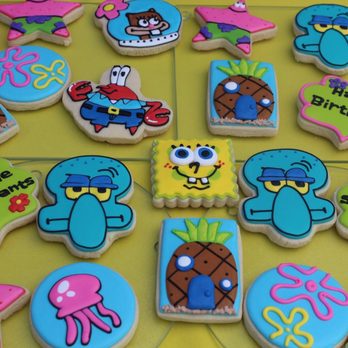 Stephanie's Custom Cookies - spongebob cookies - Caterers Near Me - Tracy, California