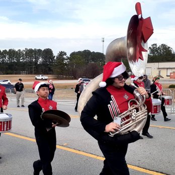 Lady Antebellum Pavilion - marching band with santa hats - Venues & Event Spaces Near Me - Evans, Georgia