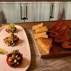 Concourse Club - Wild Mushroom Tostadas $22 & Grilled Cheese and Tomato Soup $17