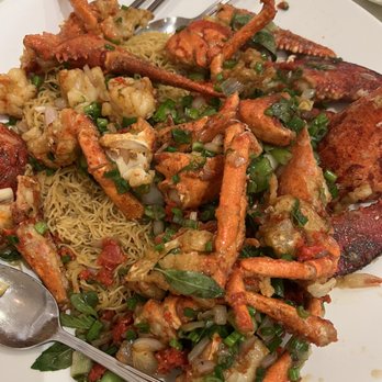 Henry's Cuisine - Lobster over egg noodles. - Asian Fusion Near Me - Alhambra, California Henry's Cuisine - Lobster over egg noodles. - Asian Fusion Near Me - Alhambra, California