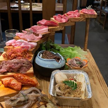 GAN-HOO BBQ - Staircase of meat - Barbeque Near Me - Flushing, New York