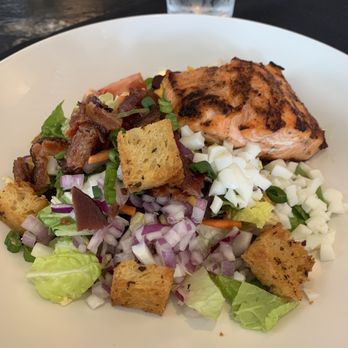 Nick's On 2nd - Local Market Salad with added Salmon - New American Near Me - Long Beach, California Nick's On 2nd - Local Market Salad with added Salmon - New American Near Me - Long Beach, California