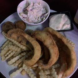 Rusty Nail Sports Bar & Grill - Fish Fry Friday: Deep fried lake perch (tartar sauce), fries, hush puppies & coleslaw