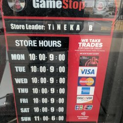 Business hours. Store leader: Taneka B. She's the best.