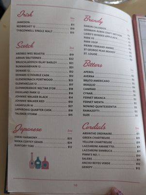 Menu photo 7 Palomar Portland, OR