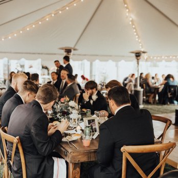 Bloomingbelles - tent, heater, cross back chairs and handmade tables - Party Equipment Rentals Near Me - Henderson, Nevada