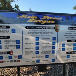 Main Street Burger - Updated menu
