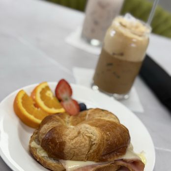 Cadeau Cafe - Ham and Cheese Crossaint and Cafe Bon Bon. - Coffee & Tea Near Me - Fort Myers, Florida Cadeau Cafe - Ham and Cheese Crossaint and Cafe Bon Bon. - Coffee & Tea Near Me - Fort Myers, Florida