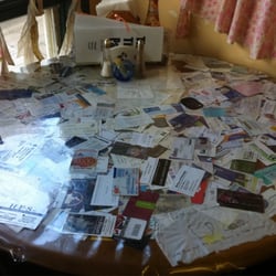 The Tin Pan Bakery and Bistro - Business card tables!