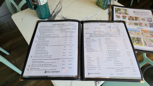 Menu photo 5 5ive Senses Honolulu, HI