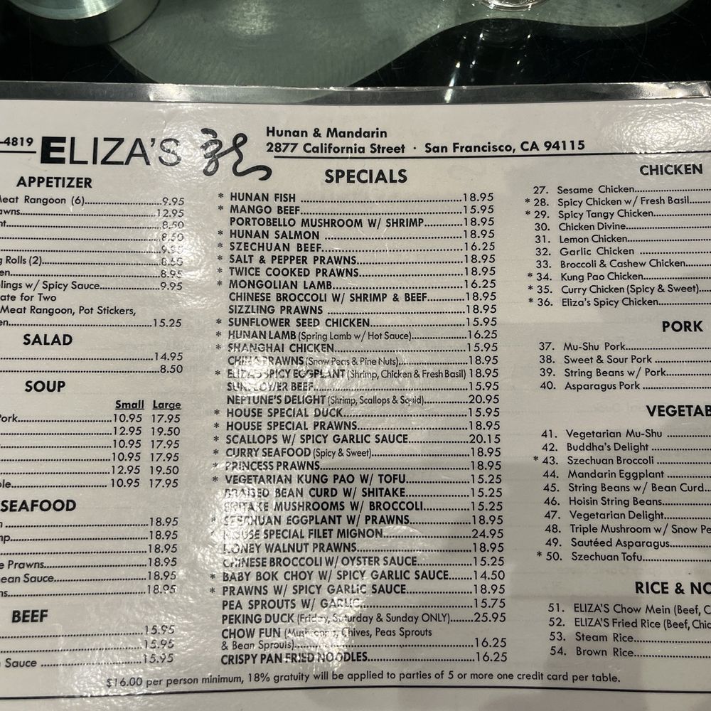 10/24 menu