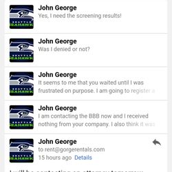 Gorge Rentals Property Management - No response from this company!! They took my money and refused to respond to me! This is normal for them.