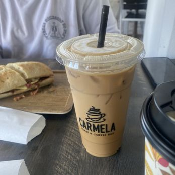 Carmela Coffee - Park Place - Iced Latte* - Coffee & Tea Near Me - Boca Raton, Florida