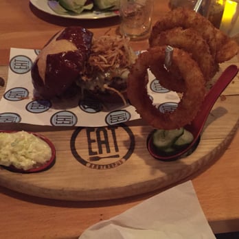 EGP Gastropub - The 50/50 burger half beef - half bacon - Gastropubs Near Me - Oceanside, New York EGP Gastropub - The 50/50 burger half beef - half bacon - Gastropubs Near Me - Oceanside, New York