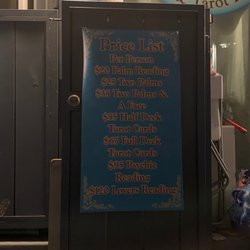 Venice Beach Psychic - Price list