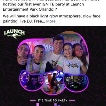 Launch Entertainment Park - Arrived @ 3:30pm- 5/27/22 to jump, turned away bc of an event that starts at 5pm, told site, FB, and IG mentioned private event (did not) - Amusement Parks Near Me - Orlando, Florida Launch Entertainment Park - Arrived @ 3:30pm- 5/27/22 to jump, turned away bc of an event that starts at 5pm, told site, FB, and IG mentioned private event (did not) - Amusement Parks Near Me - Orlando, Florida
