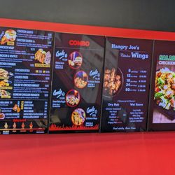 Hangry Joe’s Hot Chicken - Menu July 2025