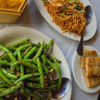 Shanghai Restaurant - Shrimp shumai, supreme soy sauce fried noodles, stir fry green beans and turnip cake - Dim Sum Near Me - Austin, Texas Shanghai Restaurant - Shrimp shumai, supreme soy sauce fried noodles, stir fry green beans and turnip cake - Dim Sum Near Me - Austin, Texas