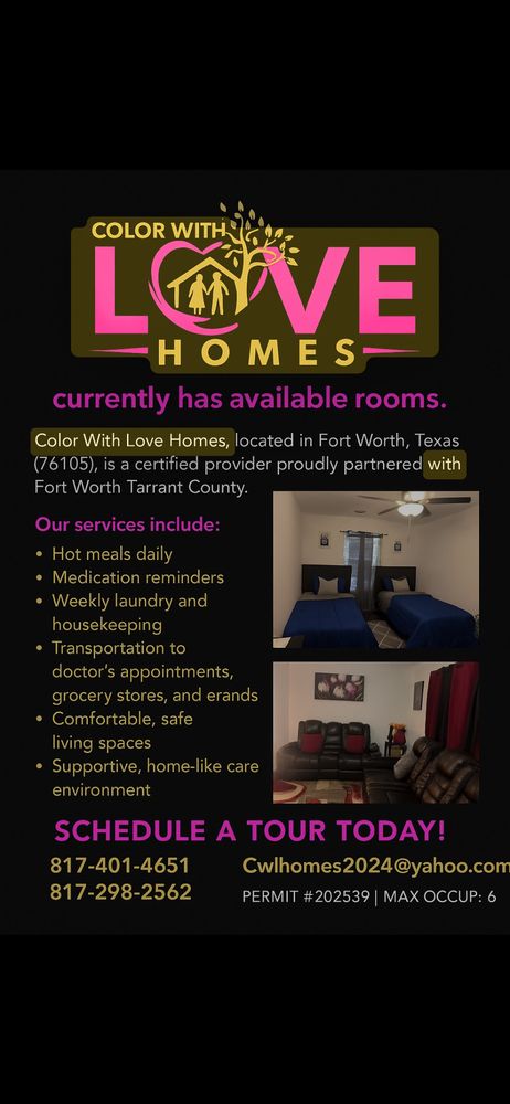 Color With Love Homes - home care agency in Fort Worth, TX