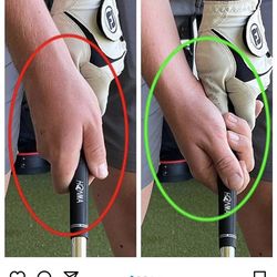 Dan Chicorel Golf Instruction - Good example of proper strong grip to help prevent slicing the ball.