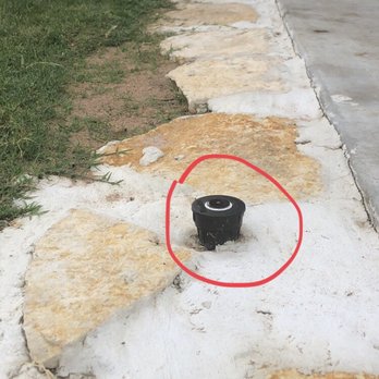 Oak Grove Lawn and Landscape - Sprinkler head sticking out almost 2 inches. - Landscaping Near Me