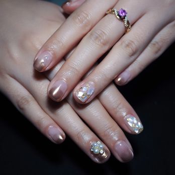 Morning Beauty - In order to match my ring, we decided on this design. - Nail Salons Near Me - Walnut, California