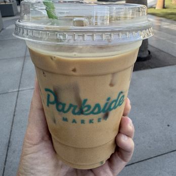 Parkside Market - Iced Vanilla Lavender latte - Food Court Near Me - Anaheim, California Parkside Market - Iced Vanilla Lavender latte - Food Court Near Me - Anaheim, California
