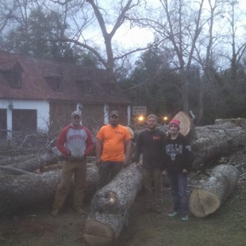 Benton Tree Service - a group of men standing next to a large tree - Tree Services Near Me - Monticello, Georgia Benton Tree Service - a group of men standing next to a large tree - Tree Services Near Me - Monticello, Georgia