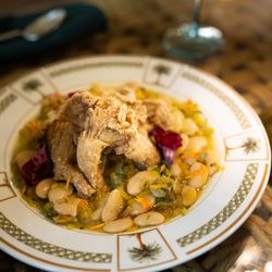 Vegan Hadas y Habas (Beans and Oyster Mushrooms) Delicious!