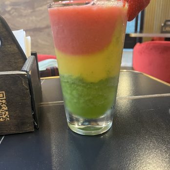 Lava Mediterranean Cuisine - Lava Special 3 Layers Smoothie - Mediterranean Near Me - Houston, Texas