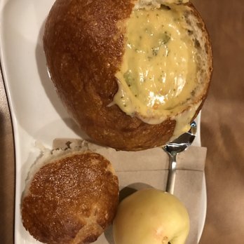 Panera Bread - Broccoli cheddar soup in bread bowl - Sandwiches Near Me - Aurora, Colorado Panera Bread - Broccoli cheddar soup in bread bowl - Sandwiches Near Me - Aurora, Colorado