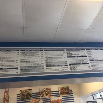 Pappa Gyros - Menu in the bar area. - Greek Near Me - Katy, Texas